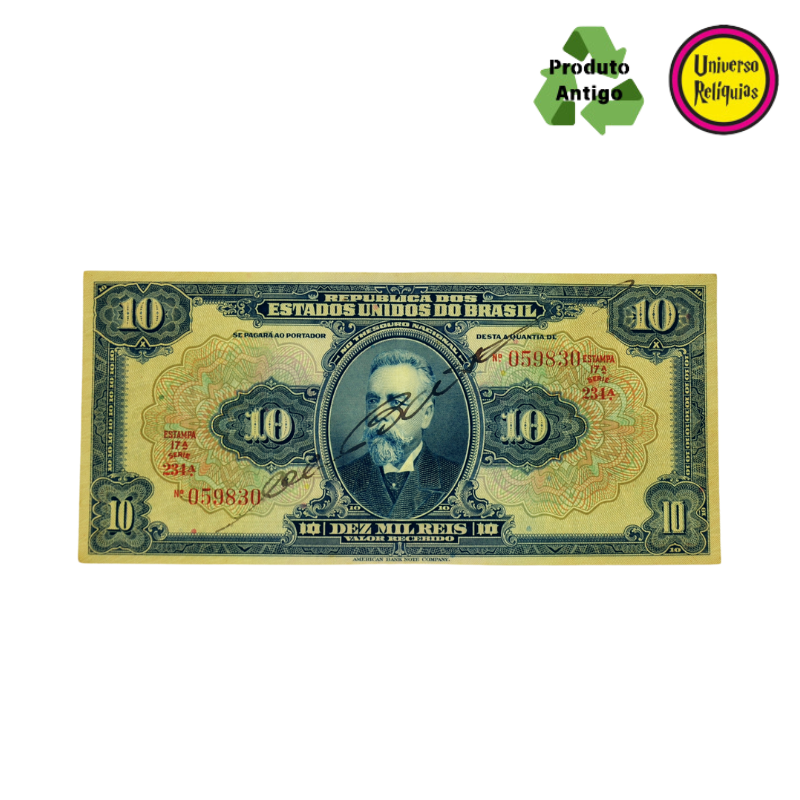 Cédula de 10 Mil Réis – Campos Salles – 1932 S(Soberba) R110c