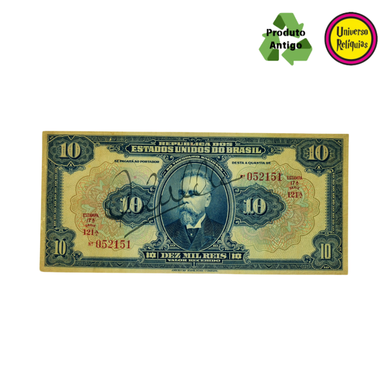 Cédula de 10 Mil Réis – Campos Salles – 1936 S/FE R110c