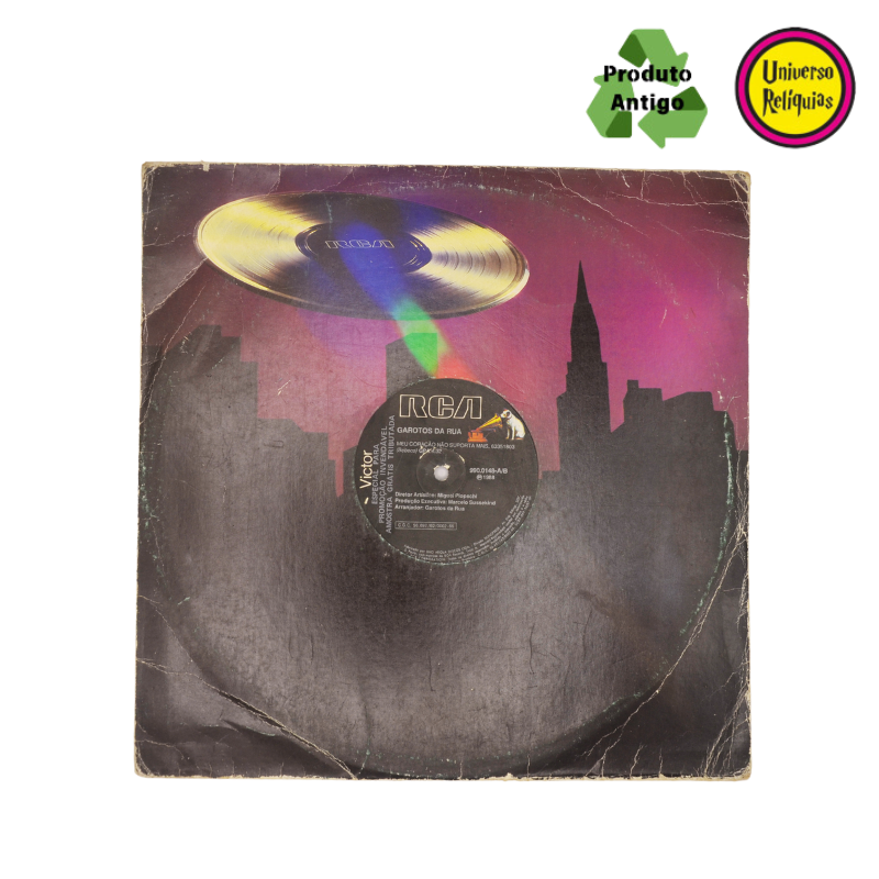 Disco de vinil(LP)  - Garotos de Rua - Meu coração não suporta mais - 1988